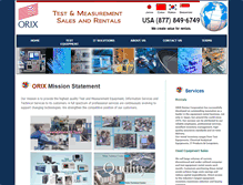 Tablet Screenshot of orixonline.com